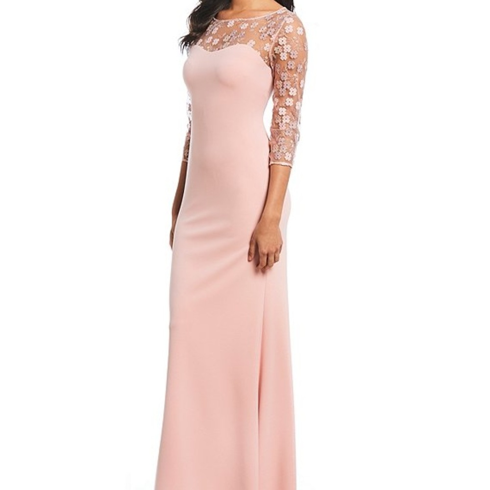 KARL LAGERFELD PARIS Illusion Yoke Gown
